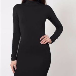 Black turtleneck dress